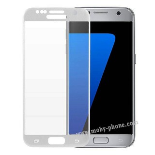 P-one ฟิล์มกระจกนิรภัย Samsung Galaxy S7 เต็มจอ ขอบโค้ง (สีขาว)