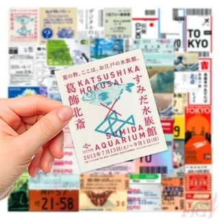 ❉ Japanese Customs & Culture Art Series 04 Tokyo Travel Stamps Stickers ❉ 60Pcs/Set Fashion DIY Waterproof Decals Doodle Stickers