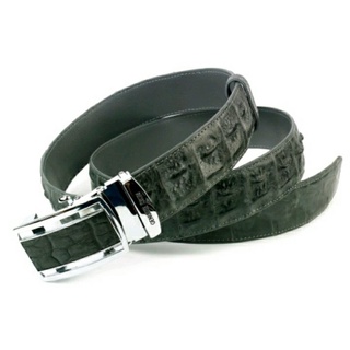 crocodile belt black stiching 1.5x50" for 28 to 38 inchesพร้อมใบครอบครองกระเป๋าจระเข้ตามกฎหมาย