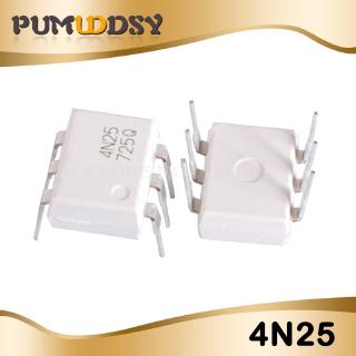 ทรานซิสเตอร์ ออปโตคัปเปลอร์เอาท์พุท 4N25 DIP6 PTR 20% 2.5KV 10 ชิ้น