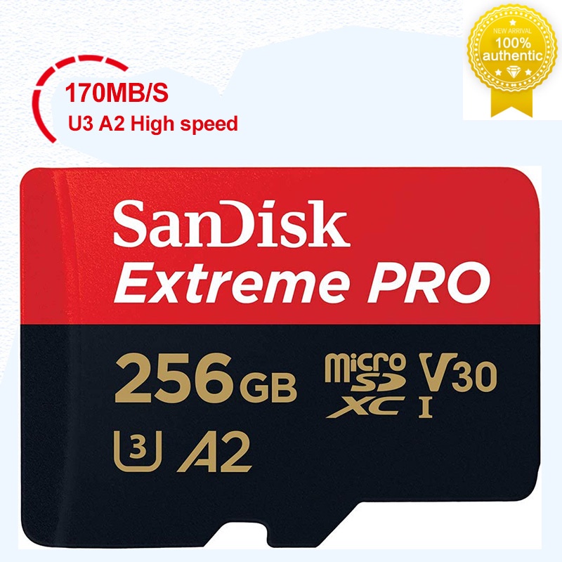Ready stock !  Memory Card Extreme Pro 128GB Microsdxc 64GB 256GB 32GB UHS I U3 V30 C 10 High Speed Micro SD With Adapte