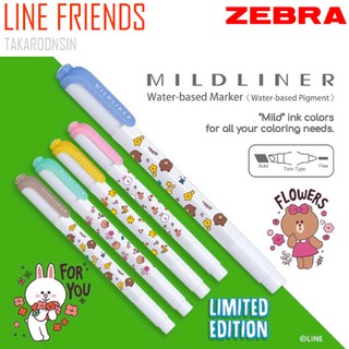 ปากกาเน้นข้อความ ZEBRA MILDLINER LINE FRIENDS