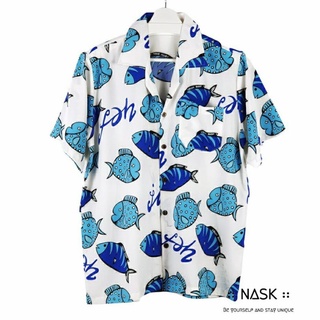 เสื้อฮาวาย by nask ผ้าไหมอิตาลี มี 3 ไซส์ (L/XL/2XL) H2111