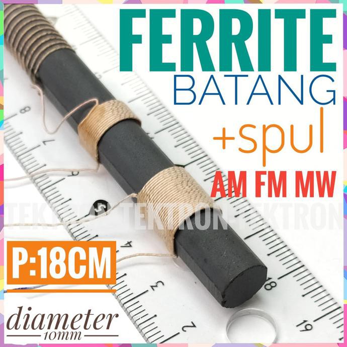 Ferrite AM FM MW วิทยุ Spool Rod Ferit Ferite 18 ซม.เสาอากาศ tektron22 มาซื้อ