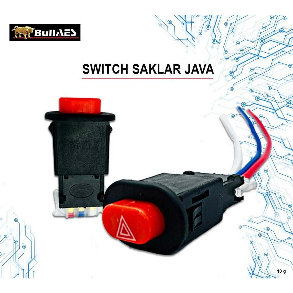 JAVA PUSH ON OFF SWITCH PUSH ON PUSH OFF BULLAESV1288 ยี่ห้อ