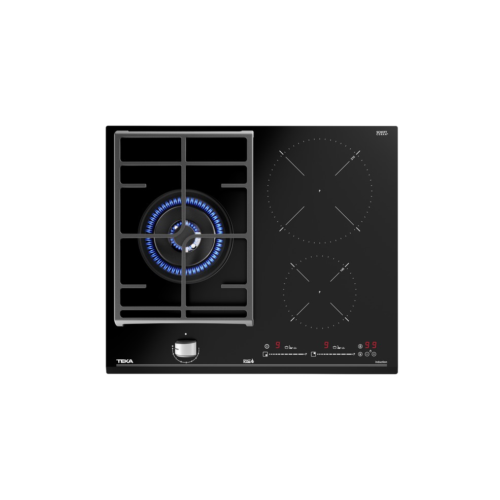 เตาแก๊สผิวกระจกนิรภัย + เตาระบบ induction TEKA รุ่น JZC 63312 ABN