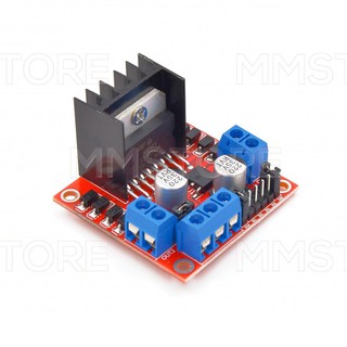 โมดูล L298N บอร์ดไดฟ์ มอเตอร์ Dual H Bridge สำหรับ Arduino วงจรขับ 2 มอเตอร์ DIY L298N Dual H Bridge ทำ 4WD ได้