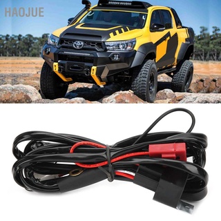 HaoJue Wiring Harness LED Light Remote Control Strobe Work Lamp IP68 for Off-Road Vehicles SUVs Pickups