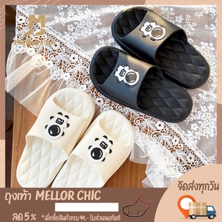 Mellor Chic ❀ รองเท้าแตะผู้หญิง แบบสวม สไตล์เกาหลี รองเท้าลำลอง พื้นนุ่ม ใส่สบาย❀