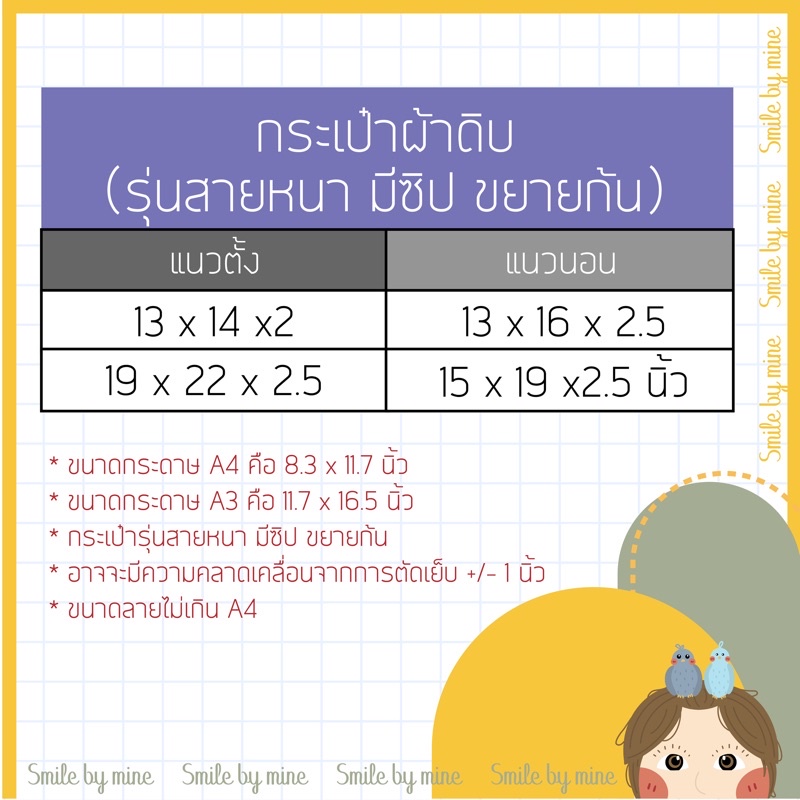 รับสกรีนกระเป๋าผ้าตามแบบ (A3) รุ่นสายหนา มีซิป ขยายก้น สกรีนตามสั่ง สกรีนรูป สกรีนชื่อ สกรีนตัวอักษร สกรีนภาพวาด - รูปที่ 3