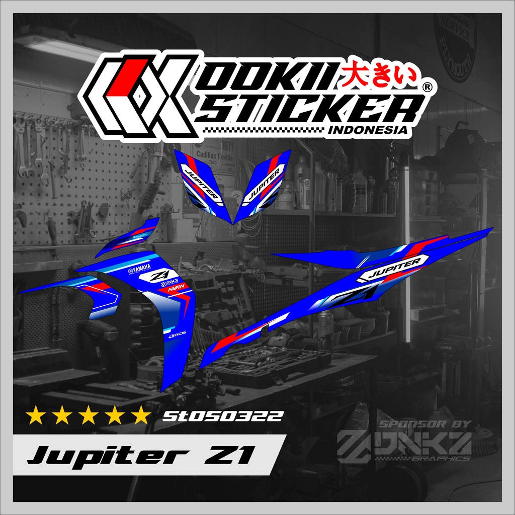 Jupiter Z1 Lagenda 115Z Jupiter RC Decal Striping Jupiter Z1 Premium Racing ST050322 โอกิ