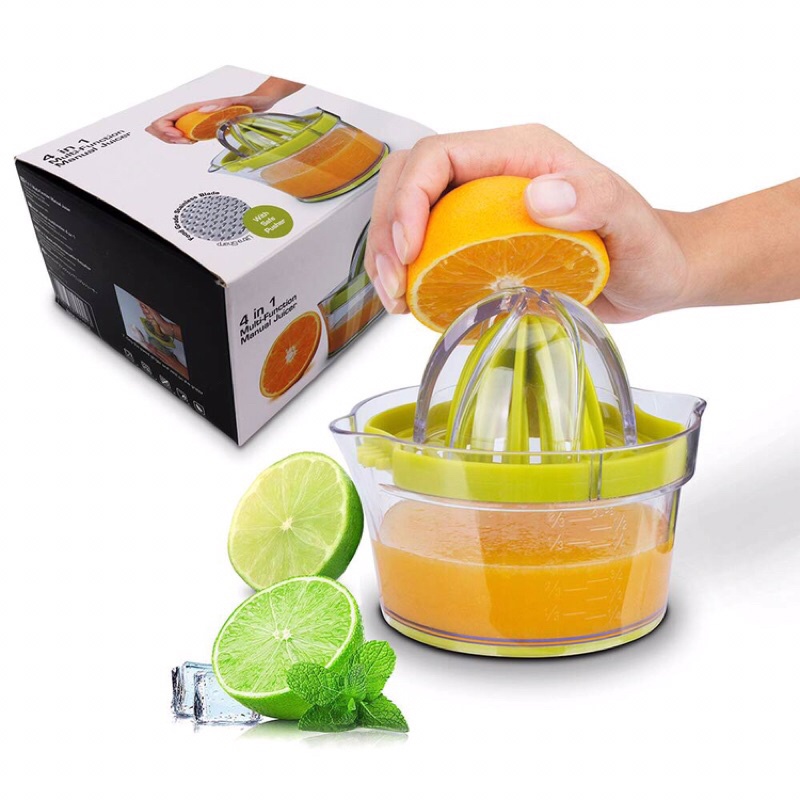 4in1 ที่คั้นน้ำส้มและเครื่องขูด เครื่องคั้นน้ำผลไม้ ที่บีบน้ำส้มที่คั้นส้ม