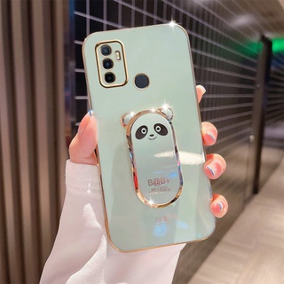 เคส OPPO A9 2020 / A5 2020 / A53 2020 / A57 2022 แฟชั่น หมี ตัวยึด กันกระแทก เคสโทรศัพท์