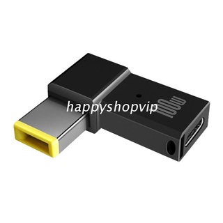 อะแดปเตอร์เชื่อมต่อแล็ปท็อป Hsv 100W Usb Type C Female To Square Pd Plug Usb-C ชาร์จอย่างรวดเร็ว