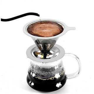 ดริปเปอร์ สแตนเลส กรวยดริปกาแฟ 1-2 ถ้วย Stainless Coffee Dripper