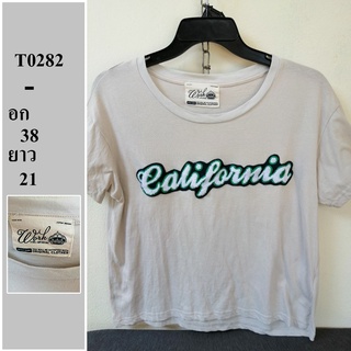 เสื้อยืดแบรนด์แท้ มือสอง ไซด์ - อก 38 ยาว 21 รหัส T0282