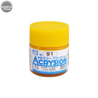 Mr.Hobby MR.ACRYSION COLOR N-91 CLEAR YELLOW 4973028034288 (สี)