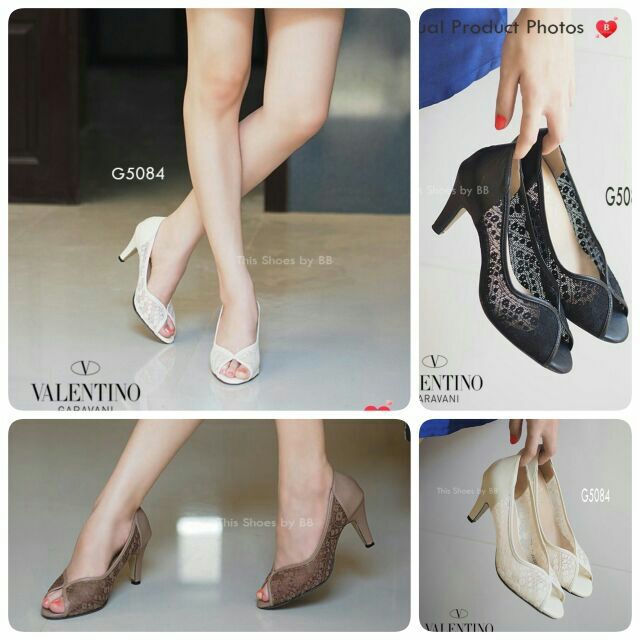 Free ems🌸💕🌸พร้อมส่งคร่าา🌸💕🌸สวยหรูดูผู้ดีมาก กับรองเท้าคู่นี้  VALENTINO Lace Shoes