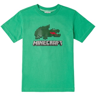 Tee เสื้อคู่ Lacoste×minecraft ใหม่ เสื้อยืดคอกลม แขนสั้น แฟชั่นฤดูร้อน สําหรับผู้ชาย และผู้หญิง