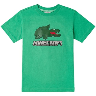 เสือยืดผู้ชาย Lacoste×minecraft ใหม่ เสื้อยืดคอกลม แขนสั้น แฟชั่นฤดูร้อน สําหรับผู้ชาย และผู้หญิง