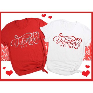 Valentine เสื้อคู่ ❤️ วาเลนไทน์ ผ้านุ่มใส่สบาย มีหลายสี