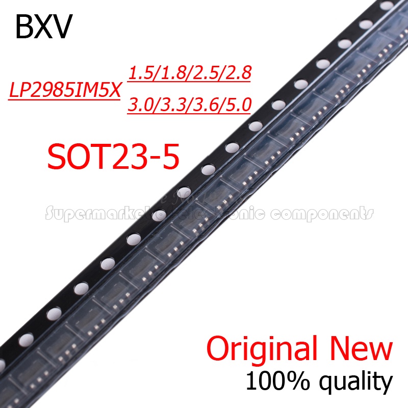 10PCS LP2985IM5X-3.3 1.5/1.8/2.5/2.7/2.8/3.0/3.3/3.6/5.0V SOT23-5 ทรานซิสเตอร์