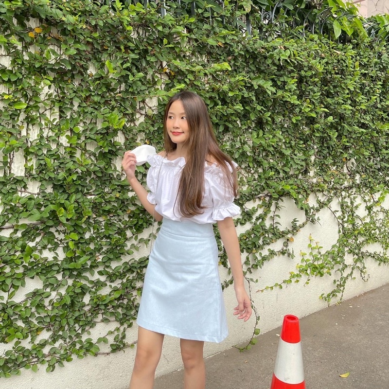 mermaidstore.xoxo Tatiana White Stripe Top