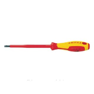 ไขควงปากแบนด้ามกันไฟฟ้า VDE KNIPEX NO.98 20 10 Screwdrivers for slotted screws (320mm.) Factory Gear By Gear Garage