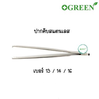 (1 ชิ้น) FORCEP ปากคีบสแตนเลส แบบมีเขี้ยว Hilbro