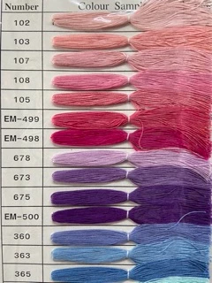 ด้ายมุกมัน ถักริมผ้าเช็ดหน้า วีนัส เบอร์70 (5กรัม) สีเยอะ!! พร้อมส่ง!!!!
