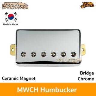 Wilkinson MWCHB Humbucker Chrome Cover Ceramic Magnet 2C ปิ๊กอัพกีต้าร์ ตำแหน่ง Bridge Made in Korea