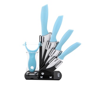 HAFELE ชุดมีดเซรามิค 5 ชิ้นพร้อมแท่นเสียบมีด / Ceramic knife set 5 pcs. with acrylic stander