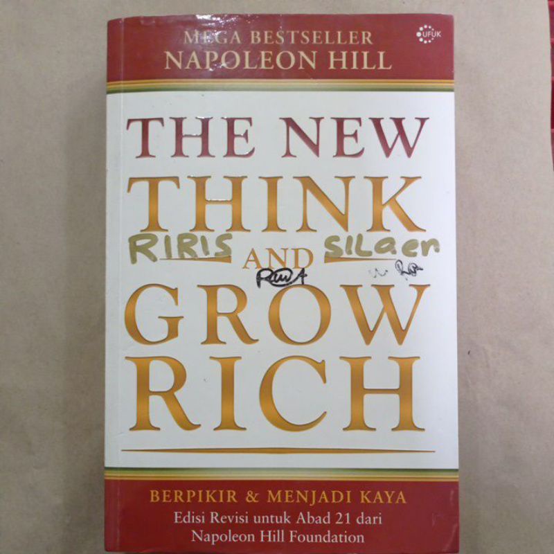 หนังสือ THINK AND GROW RICH NAPOLEON HILL ใหม่