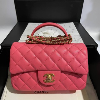 #Chanel #miniflapclassictophandle #2021 เกรด Vip Size 20cm  อุปกรณ์ full box set