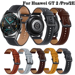 สายนาฬิกาข้อมือหนัง ของแท้ สําหรับ Huawei Watch 3/3 Pro / GT 2 Pro / GT2 46 มม.