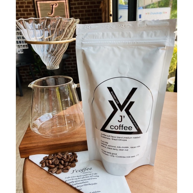 เมล็ดกาแฟJcoffee soft flavor blend