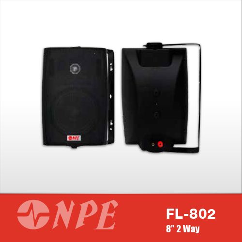 NPE FL802T ตู้ลำโพง 8 นิ้ว มีลายน์ / ราคา 1 คู่ FL-802T  FL 802T   (สินค้าใหม่ มีหน้าร้าน)