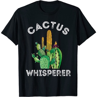 เสื้อยืดโอเวอร์ไซส์สไตล์ใหม่ขายร้อน Cactus Whisperer Cacti Lover Succulent Plant Gardener เสื้อยืดผู้ชายS-3XL