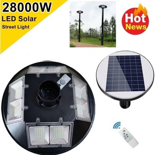 โคมไฟ  UFO 5-8ทิศทาง LED 20000W - 28000W Square Light ไฟถนน ไฟโซล่าเซลล์ Solar Street Light พลังงานแสงอาทิตย์ LED แสงขาว