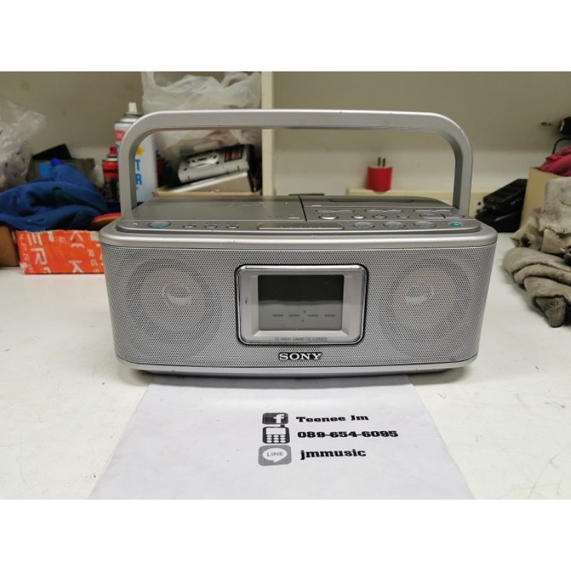 SONY CFD-E500TV [JAPAN 100V] เครื่องเล่นเทป+CD+วิทยุ ใช้งานเต็มระบบ