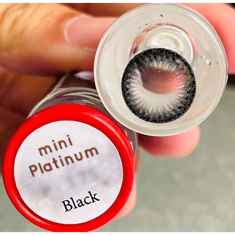 คอนแทคเลนส์ รุ่น Mini Platinum สีดำ/black มีค่าสายตา (0.00)-(-10.00) - รูปที่ 5