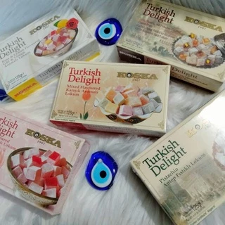 (พร้อมส่ง) เตอร์กิช ดีไลท์ Turkish Delight ขนมหวานชื่อดังจากประเทศตุรกี Turkey ขนาด 125 กรัม รสคละรส Exp.11 2026