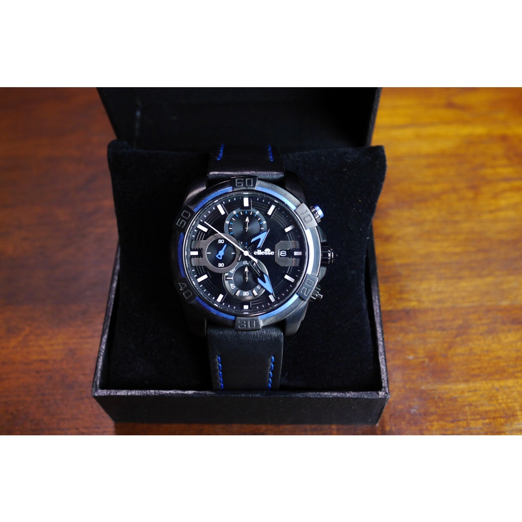 นาฬิกา ellesse นาฬิกาผู้ชาย Chronograph สายหนัง