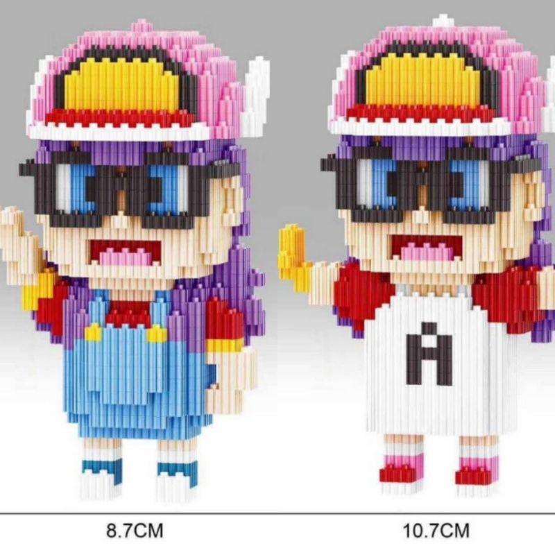 Lego nano blocks Gear Dr. Slump &amp; Arale chan Size XXLตัวต่อ เลโก้นาโนบล็อค เฟือง ดร.สลัมป์ กับ หนูน้อยอาราเล่  - อาราเล่