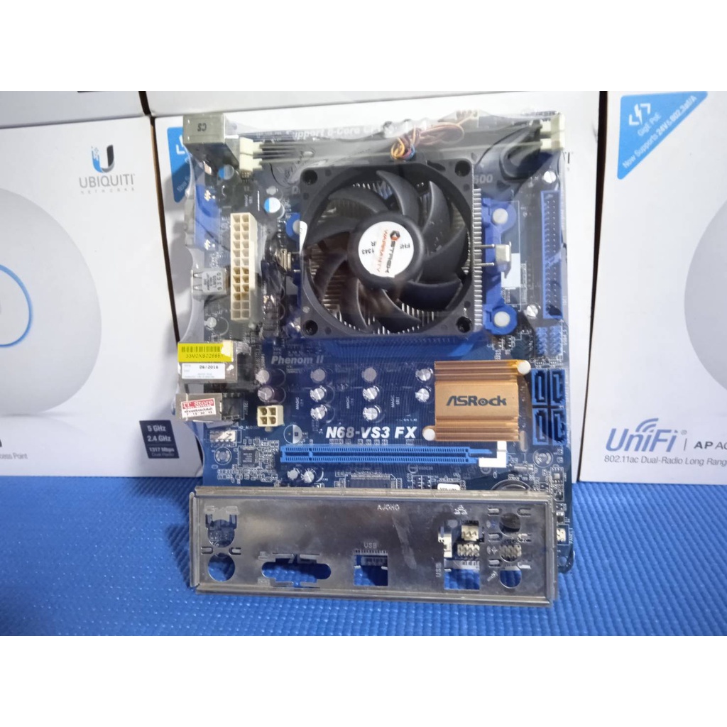 เมนบอร์ด ASROCK N68-VS3 FX CPU X3 455 RAM 4GB DDR3 พร้อมฝาหลัง (สินค้าส่งเร็ว100%ไม่ต้องรอนาน)