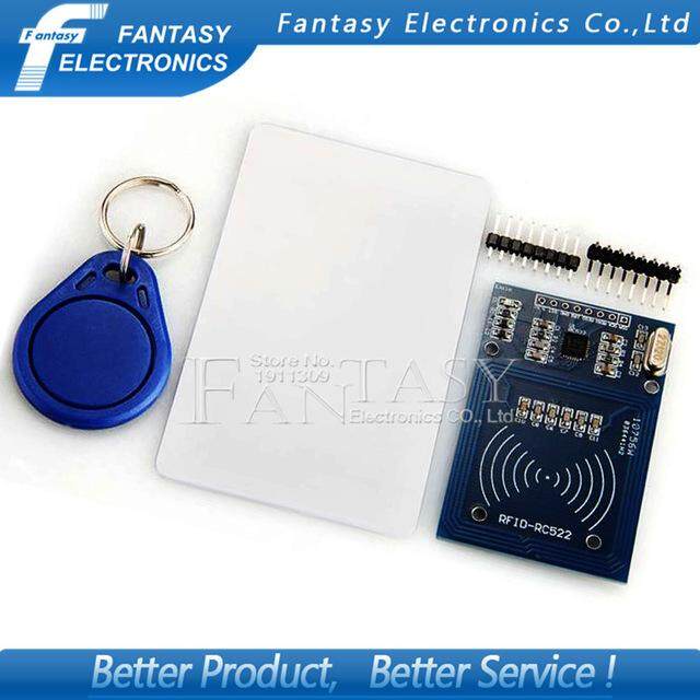 1pcs MFRC-522 RC522 mfrc 522 RFID RF IC การ์ดโมดูลอุปนัยฟรี S50 Fudan การ์ดพวงกุญแจใหม่