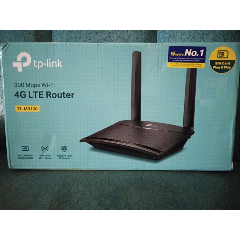 Tplink TP-LINK TL-MR100 300Mbps 4G LTE N เราเตอร์ไร้สายโมเด็ม