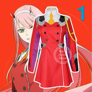 พร้อมส่ง ใหม่ ชุดคอสเพลย์อนิเมะ DARLING in the FRANXX 02 ZERO TWO Strelizia แขนยาว 1 ชุด