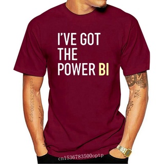 ROUNDคอลูกเรือNeckเสื้อยืดคอกลม พิมพ์ลาย I Ve Got The Power Bi Iokdhl63Lpjjdm84 สําหรับผู้ชาย-4XL