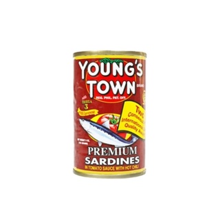 Youngs Town Sardines in Tomato Sauce with Hot Chili 155g